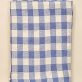Maison De Vacances Home Tablecloths Canvas Vintage Vichy Tablecloth Bleu de Delft / Medium