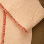 Maison De Vacances Home Throws Vice Versa Fringed Throw in Melon Hennè/Melon / 59" X 98"