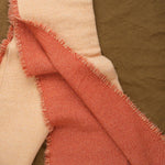 Maison De Vacances Home Throws Vice Versa Fringed Throw in Melon Hennè/Melon / 59" X 98"