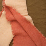 Maison De Vacances Home Throws Vice Versa Fringed Throw in Melon Hennè/Melon / 59" X 98"
