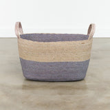Makaua Home Baskets Oval Floor Basket Acero / 20" L X 12" W X 10" H