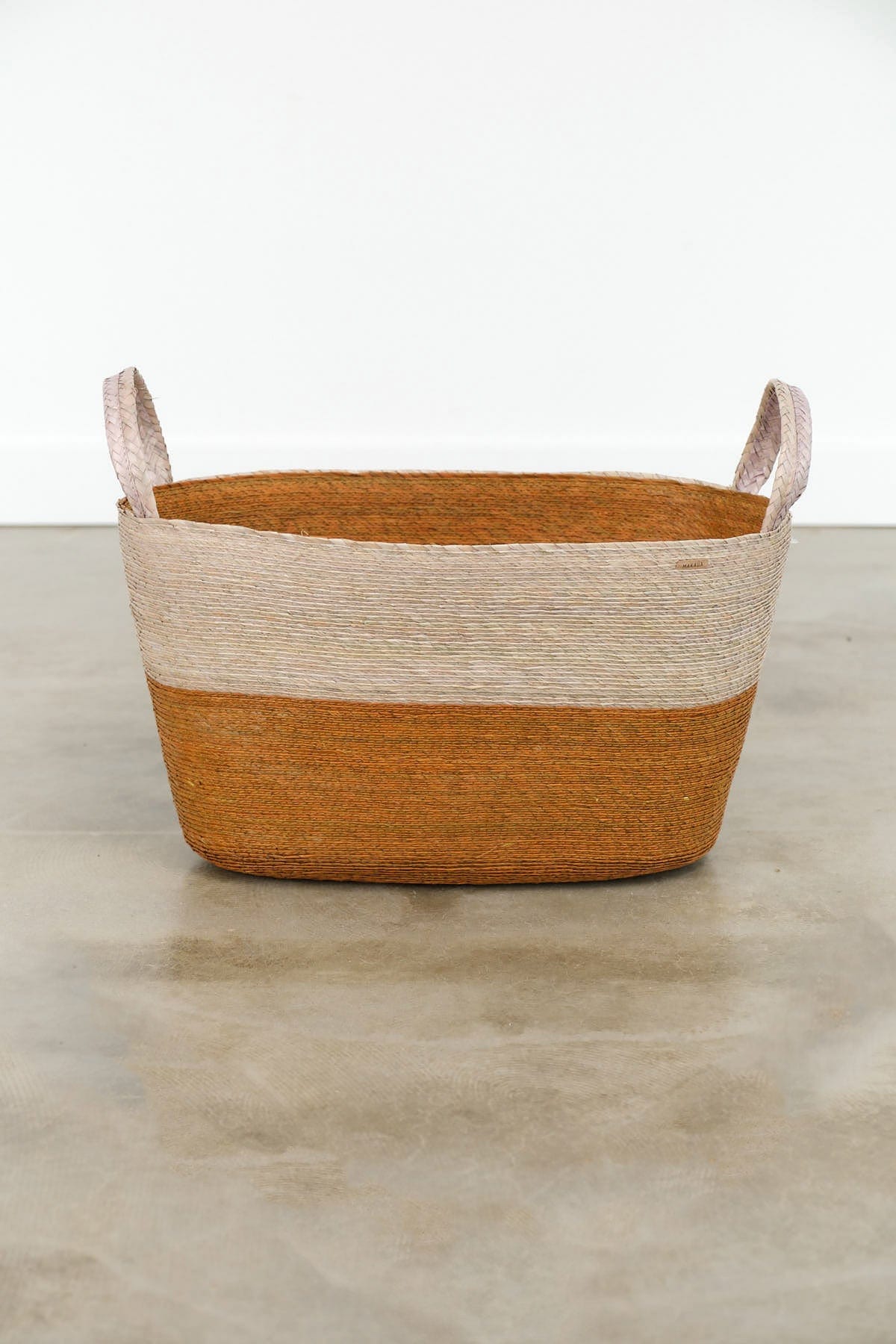 Makaua Home Baskets Oval Floor Basket Trigo / 20" L X 12" W X 10" H