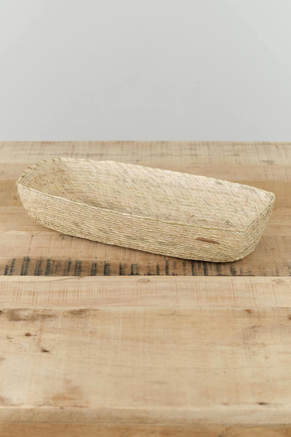 Makaua Home Baskets Rectangular Basket Natural / 12" L X 5" W X 2" H