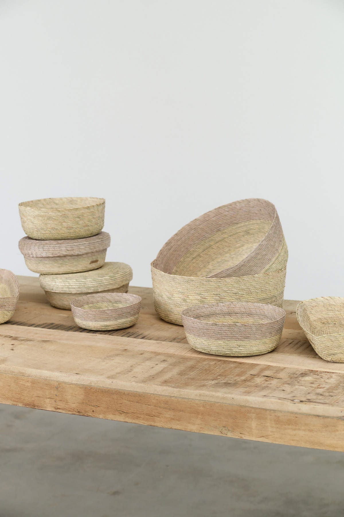 Makaua Home Baskets Round Basket in Natural
