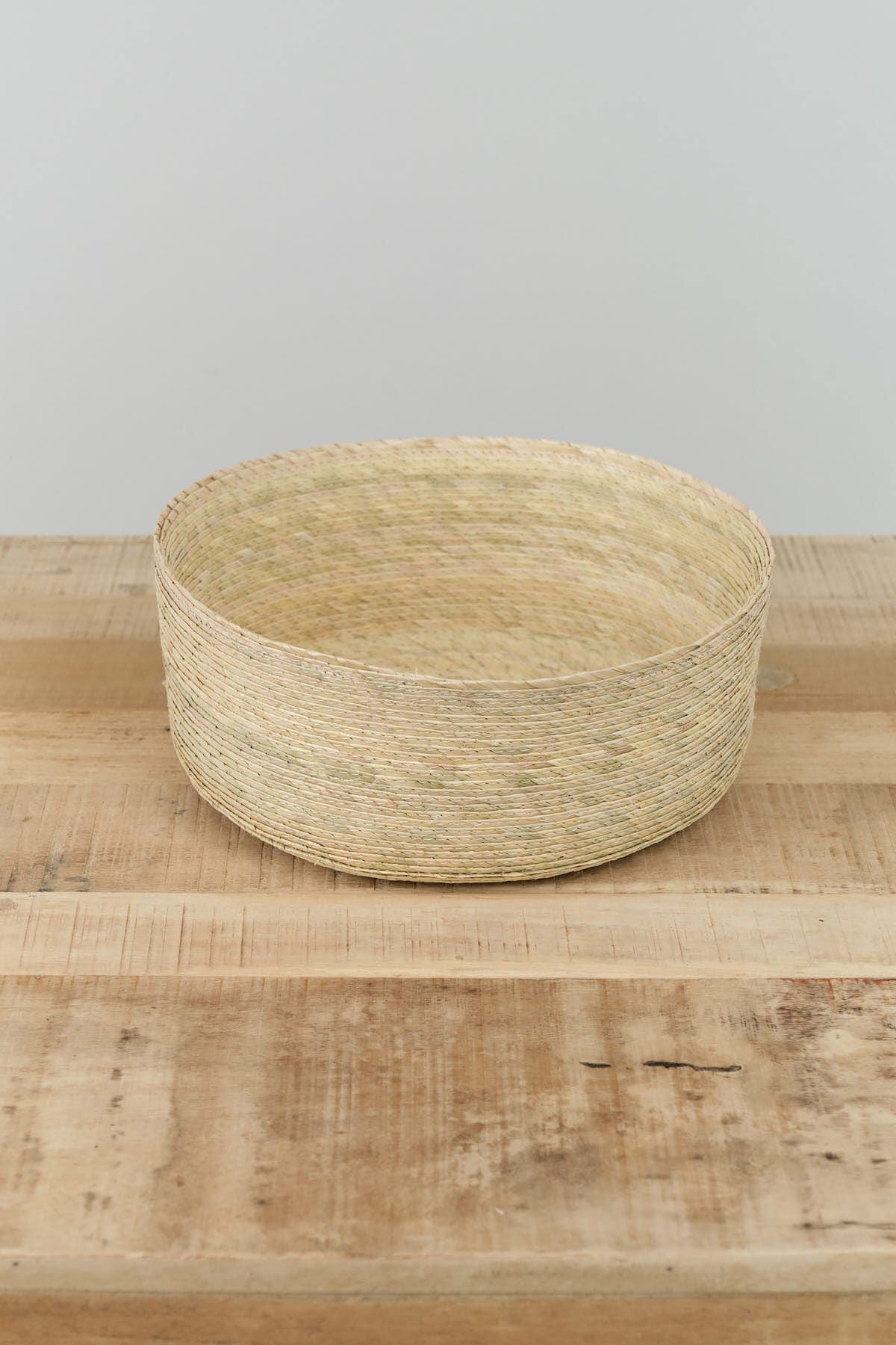 Makaua Home Baskets Round Basket in Natural Natural / 12" D X 4" H