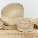 Makaua Home Baskets Round Basket in Stripe