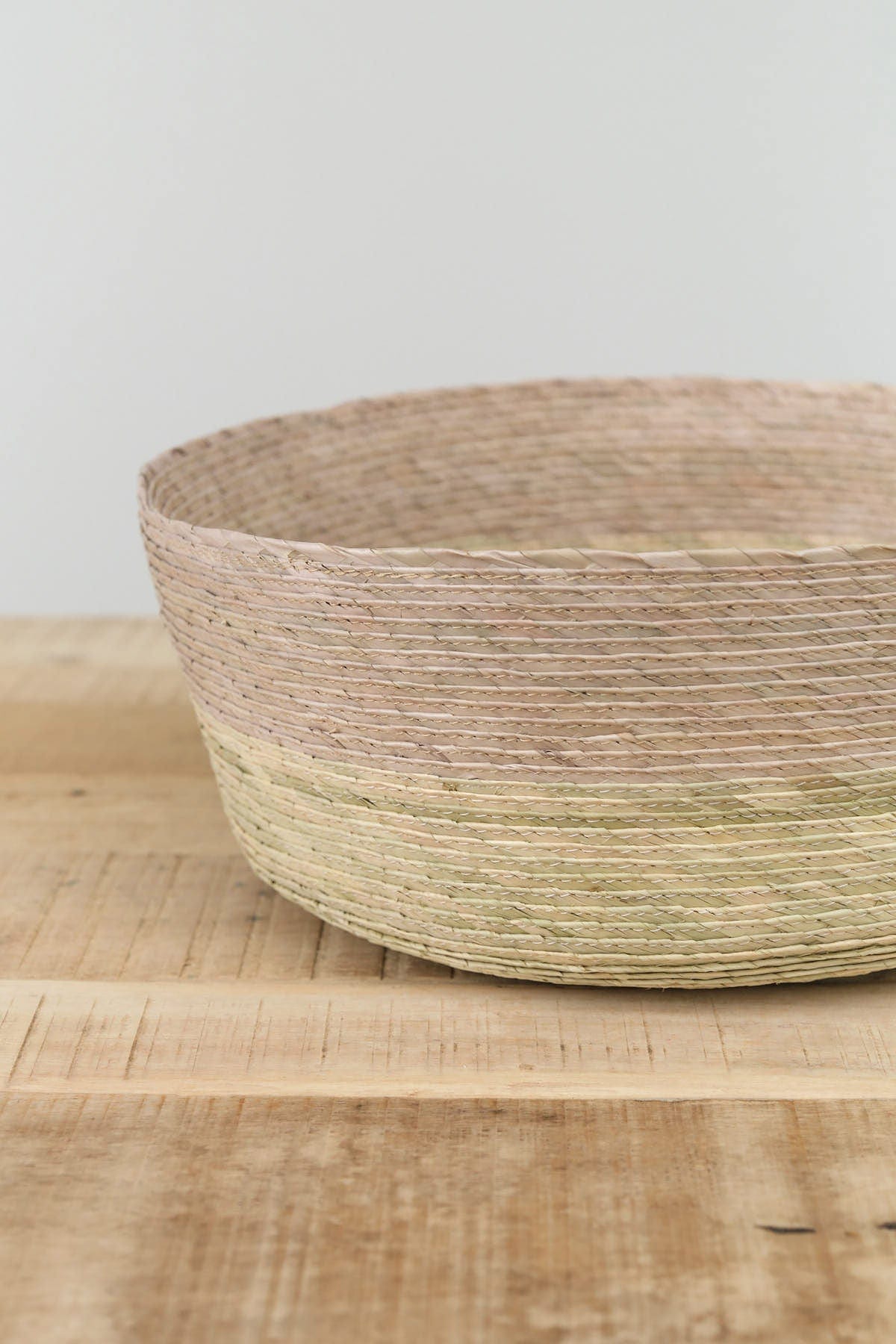 Makaua Home Baskets Round Basket in Stripe