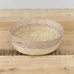 Makaua Home Baskets Round Basket in Stripe Stripe / 8" D X 3" H