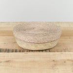 Makaua Home Baskets Tortillero Basket with Lid Stripe / 8" D X 3" H