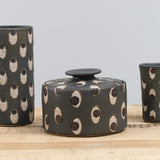 Matthew Ward Studio Art Ceramics Eyes Jar Blue