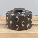Matthew Ward Studio Art Ceramics Eyes Jar Blue