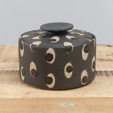 Matthew Ward Studio Art Ceramics Eyes Jar Blue