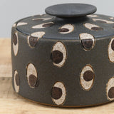 Matthew Ward Studio Art Ceramics Eyes Jar Blue