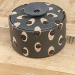 Matthew Ward Studio Art Ceramics Eyes Jar Blue