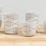 Matthew Ward Studio Home Kitchen Dishware Felix Cup in White All White
