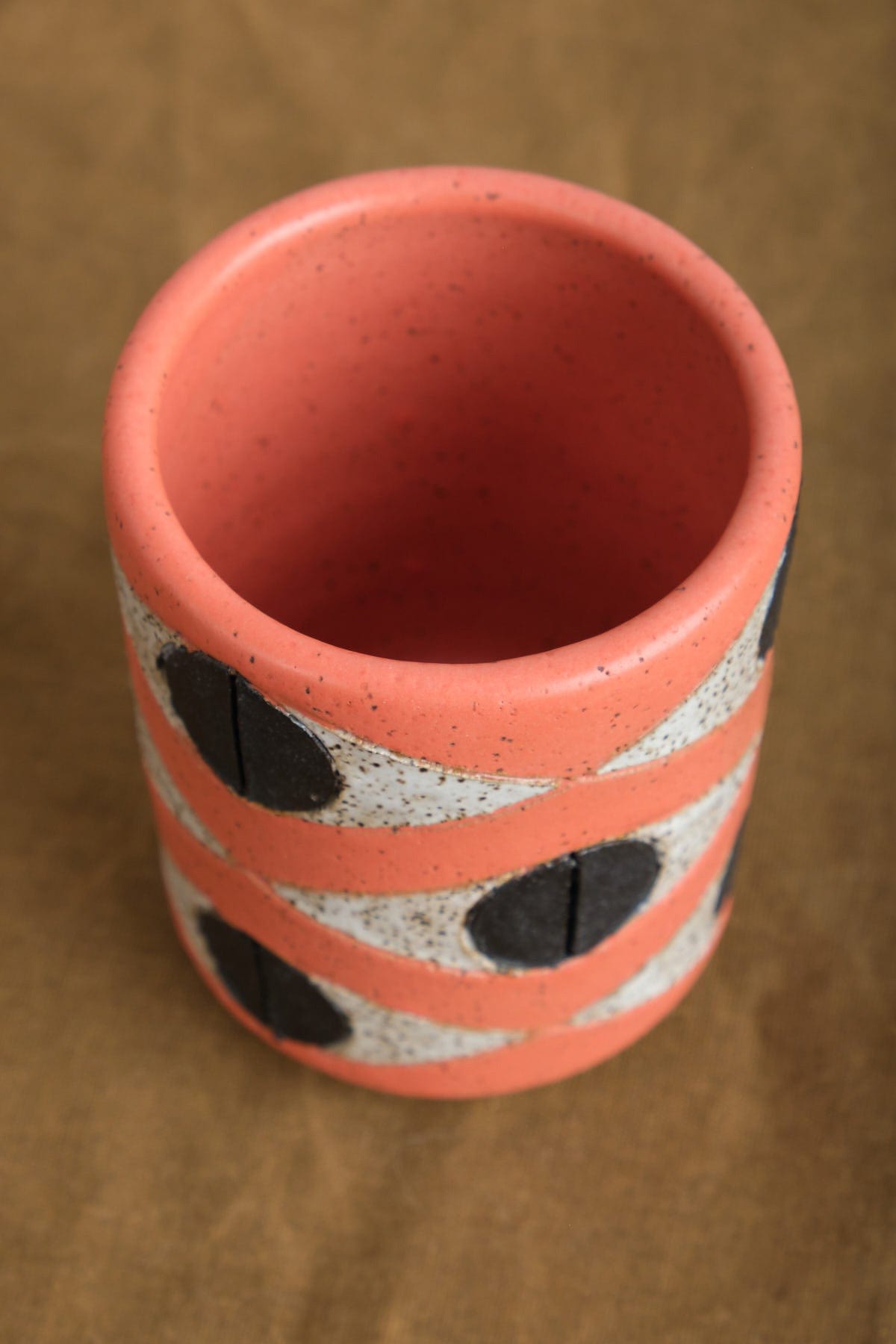 Matthew Ward Studio Felix Tumbler in Coral and Eyeball designs
