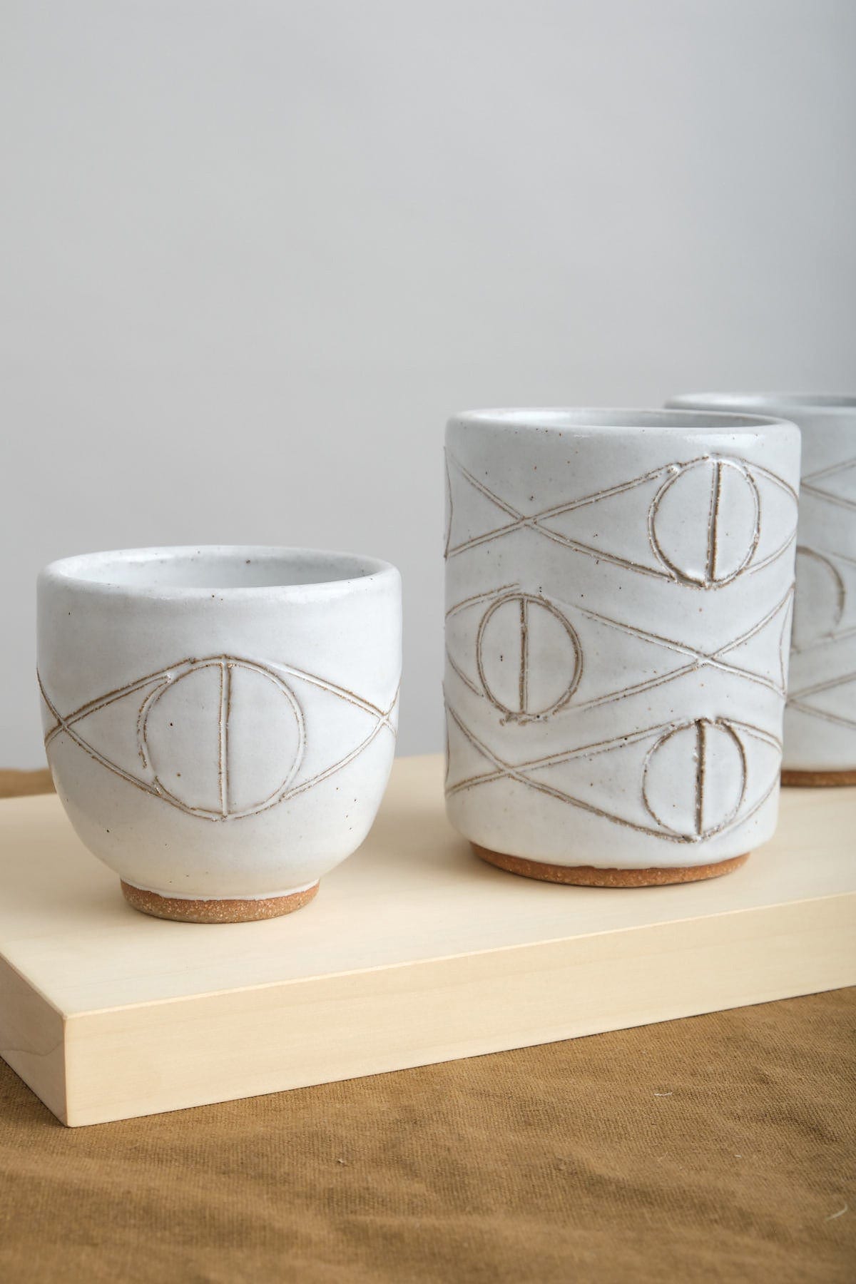 Matthew Ward Studio Felix Tumbler and Cup in White