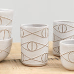 Matthew Ward Studio Home Kitchen Dishware Felix Tumbler in White All White