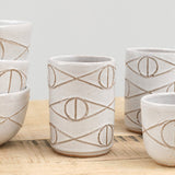 Matthew Ward Studio Home Kitchen Dishware Felix Tumbler in White All White
