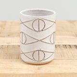 Matthew Ward Studio Home Kitchen Dishware Felix Tumbler in White All White