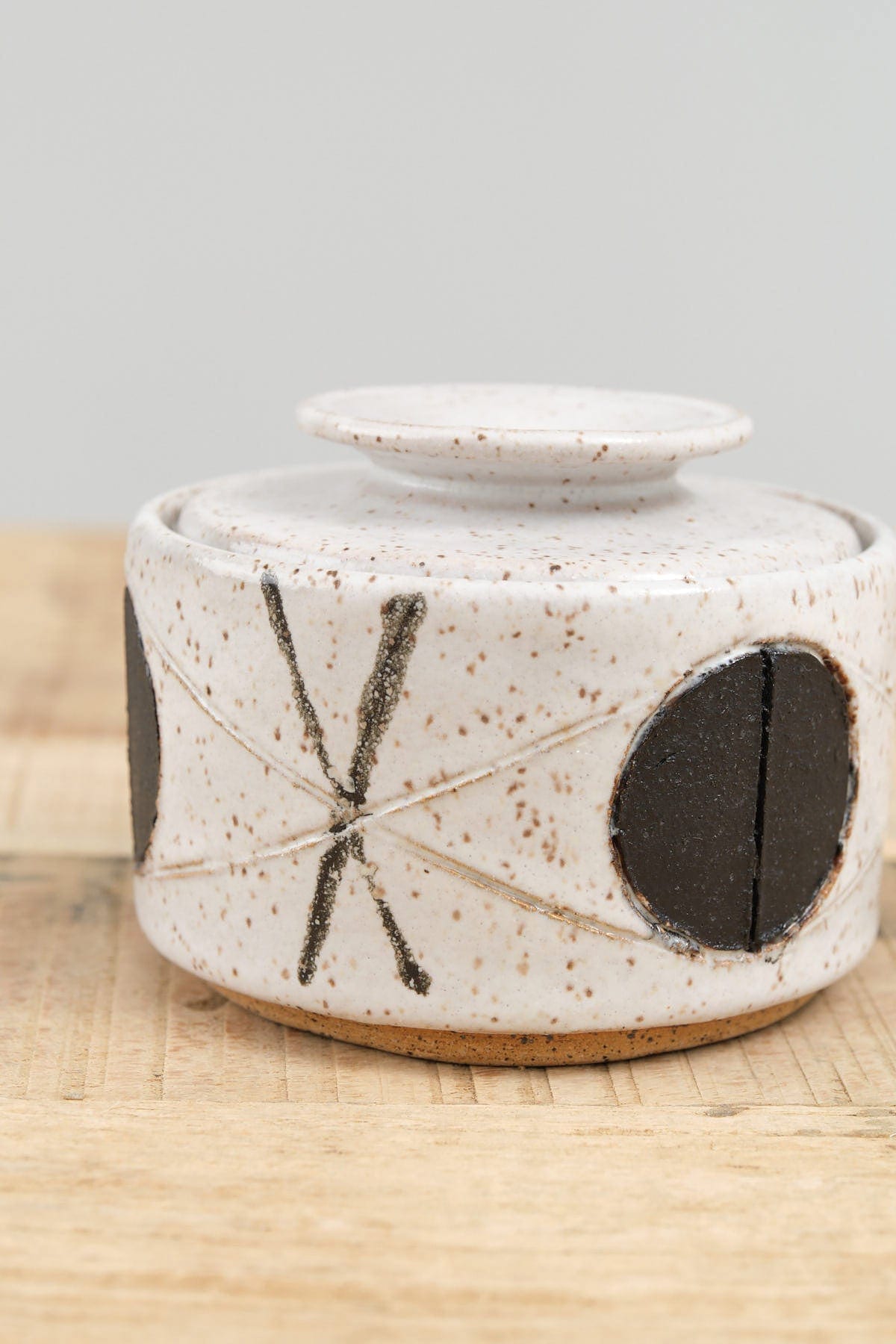Matthew Ward Studio Art Ceramics Small Felix Jar in White White