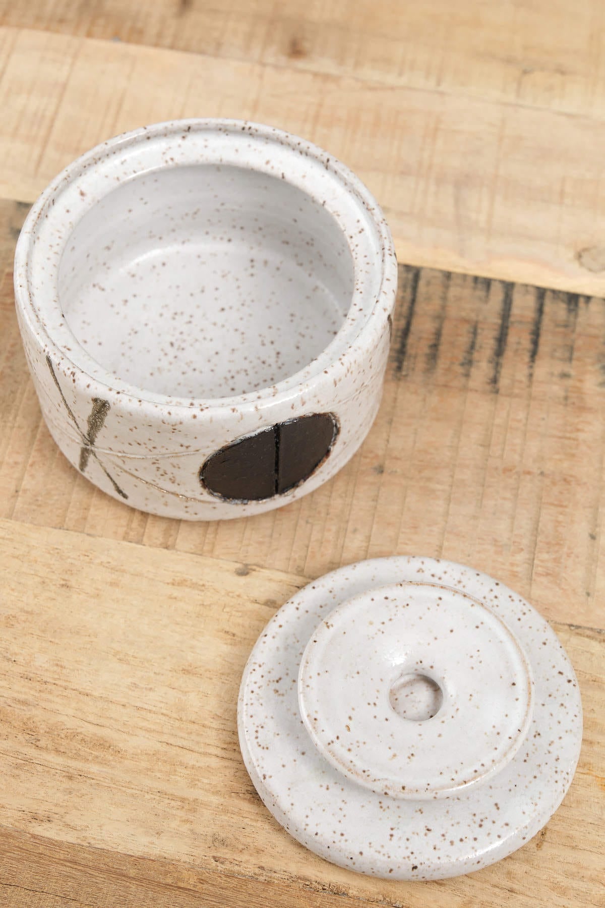 Matthew Ward Studio Art Ceramics Small Felix Jar in White White