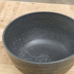 Matthew Ward Studio Art Ceramics Striped Directional Bowl Blue/Green