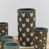 Matthew Ward Studio Home Kitchen Vases Tall Eyes Vase Blue
