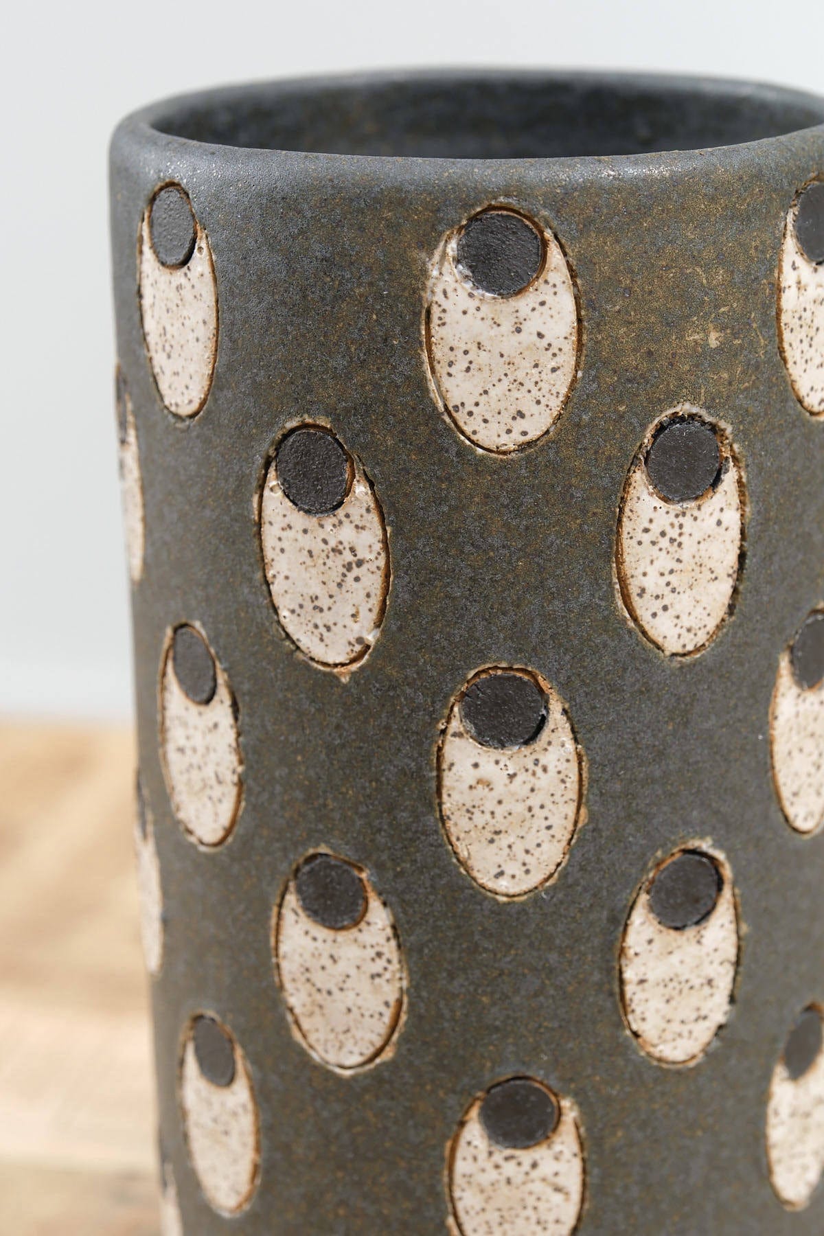 Matthew Ward Studio Home Kitchen Vases Tall Eyes Vase Blue