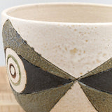 Matthew Ward Studio Art Ceramics Tall Mask Bowl White