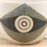 Matthew Ward Studio Art Ceramics Tall Mask Bowl White