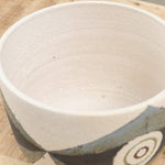 Matthew Ward Studio Art Ceramics Tall Mask Bowl White