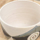 Matthew Ward Studio Art Ceramics Tall Mask Bowl White