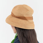 Mature Ha. Accessories Hats Boxed Hat Paper Abaca in Orange Bronze Gold X Orange