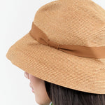 Mature Ha. Accessories Hats Boxed Hat Paper Abaca in Orange Bronze Gold X Orange