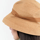 Mature Ha. Accessories Hats Boxed Hat Paper Abaca in Orange Bronze Gold X Orange