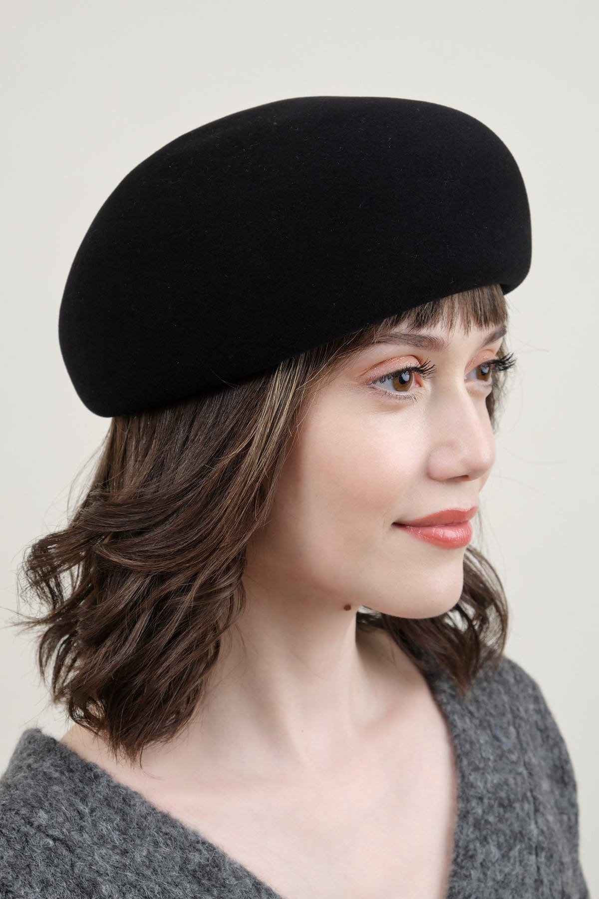 Japanese Old Wooden Block Beret