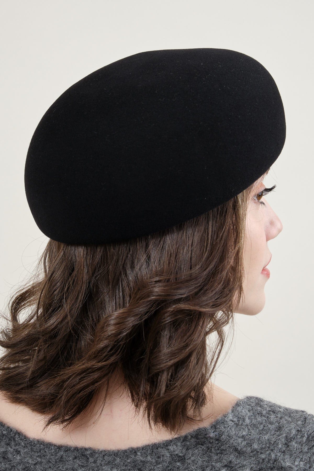 Side of Japanese Old Wooden Block Beret