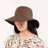 Mature Ha. Accessories Hats Raffia Braid Garden Hat in Dark Brown Dark Brown / One Size