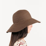 Mature Ha. Accessories Hats Raffia Braid Garden Hat in Dark Brown Dark Brown / One Size