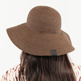 Mature Ha. Accessories Hats Raffia Braid Garden Hat in Dark Brown Dark Brown / One Size