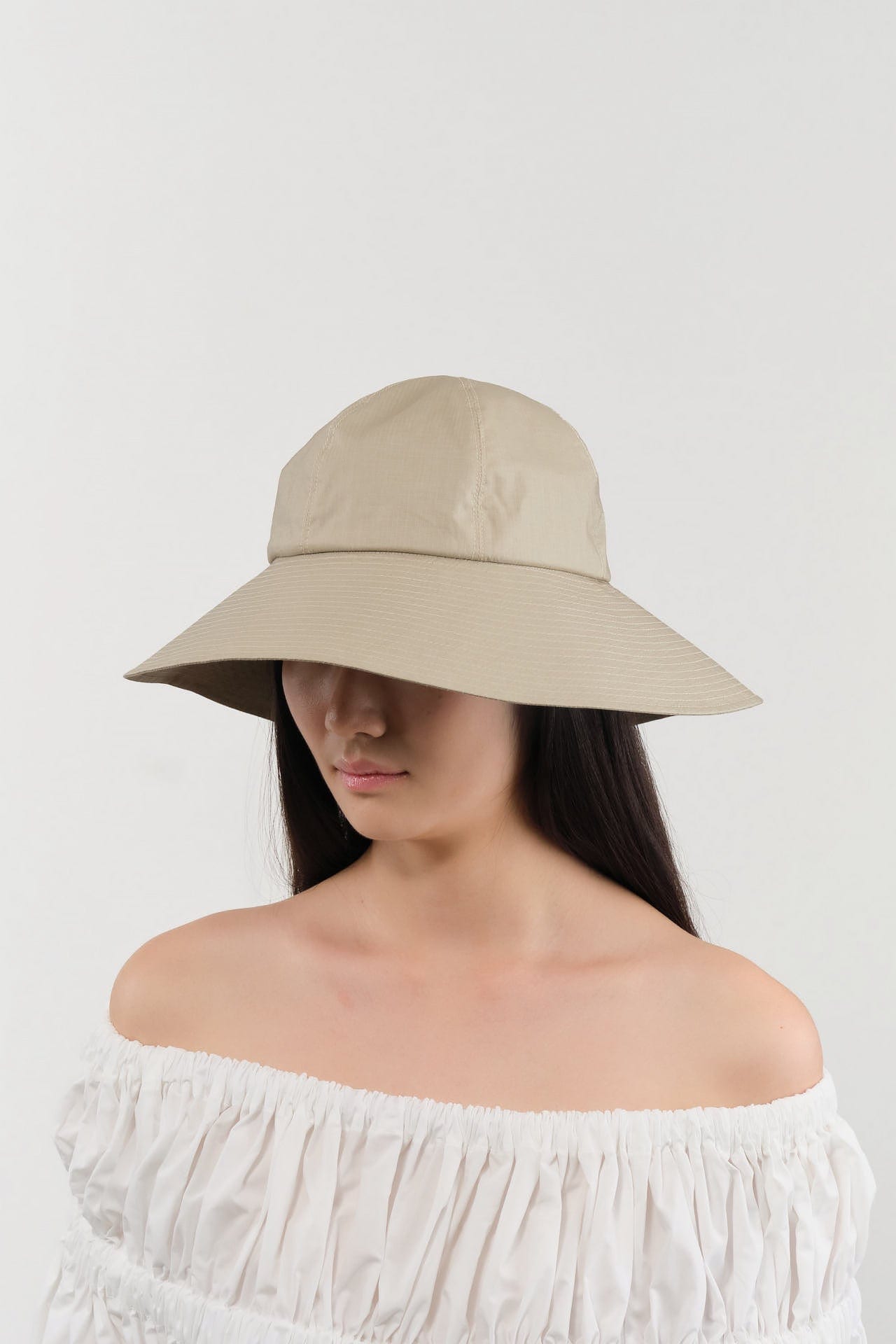 Mature Ha. Accessories Hats Ripstop Garden Hat Ring Greige X Silver / One Size