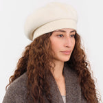 Mature Ha. Accessories Hats Top Gather Rib Beret Raw White / One Size