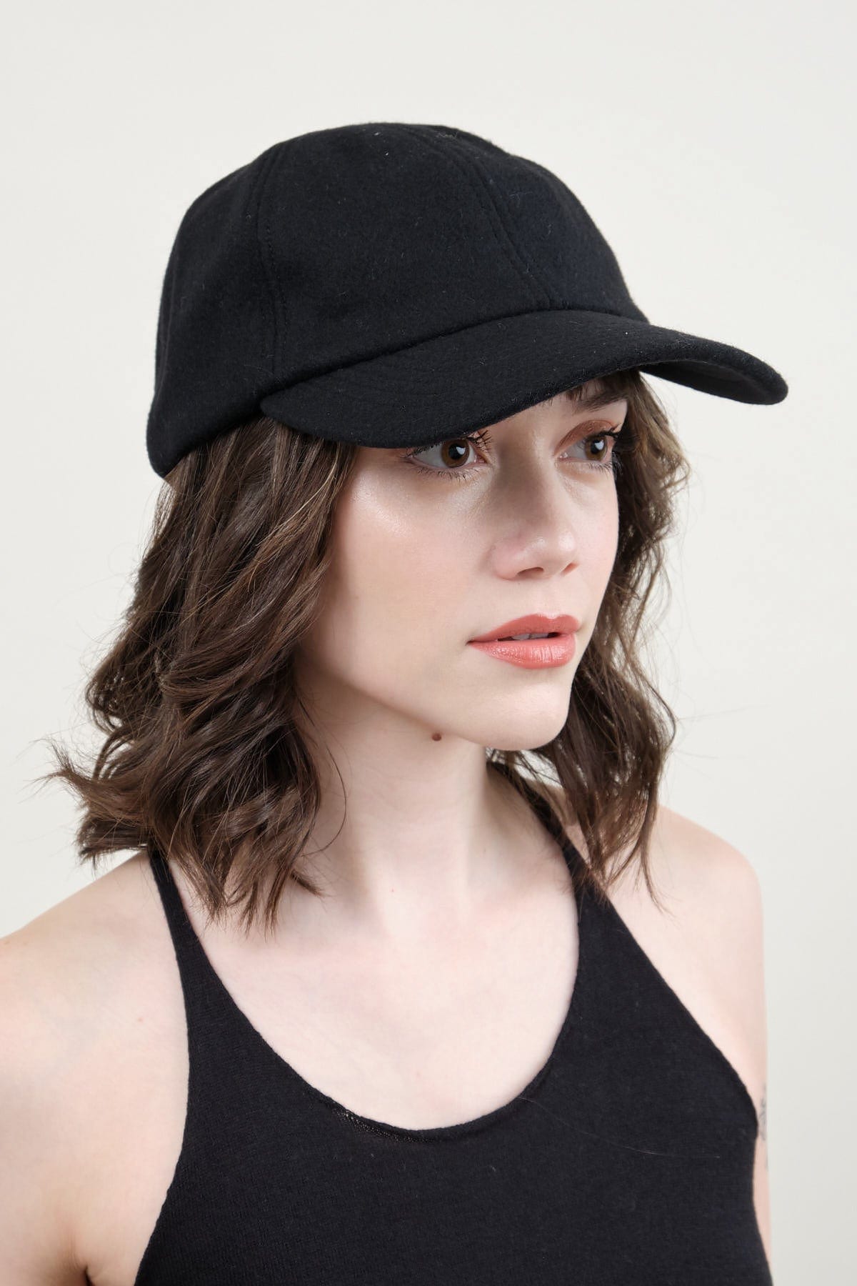 Trainer Cap in Black
