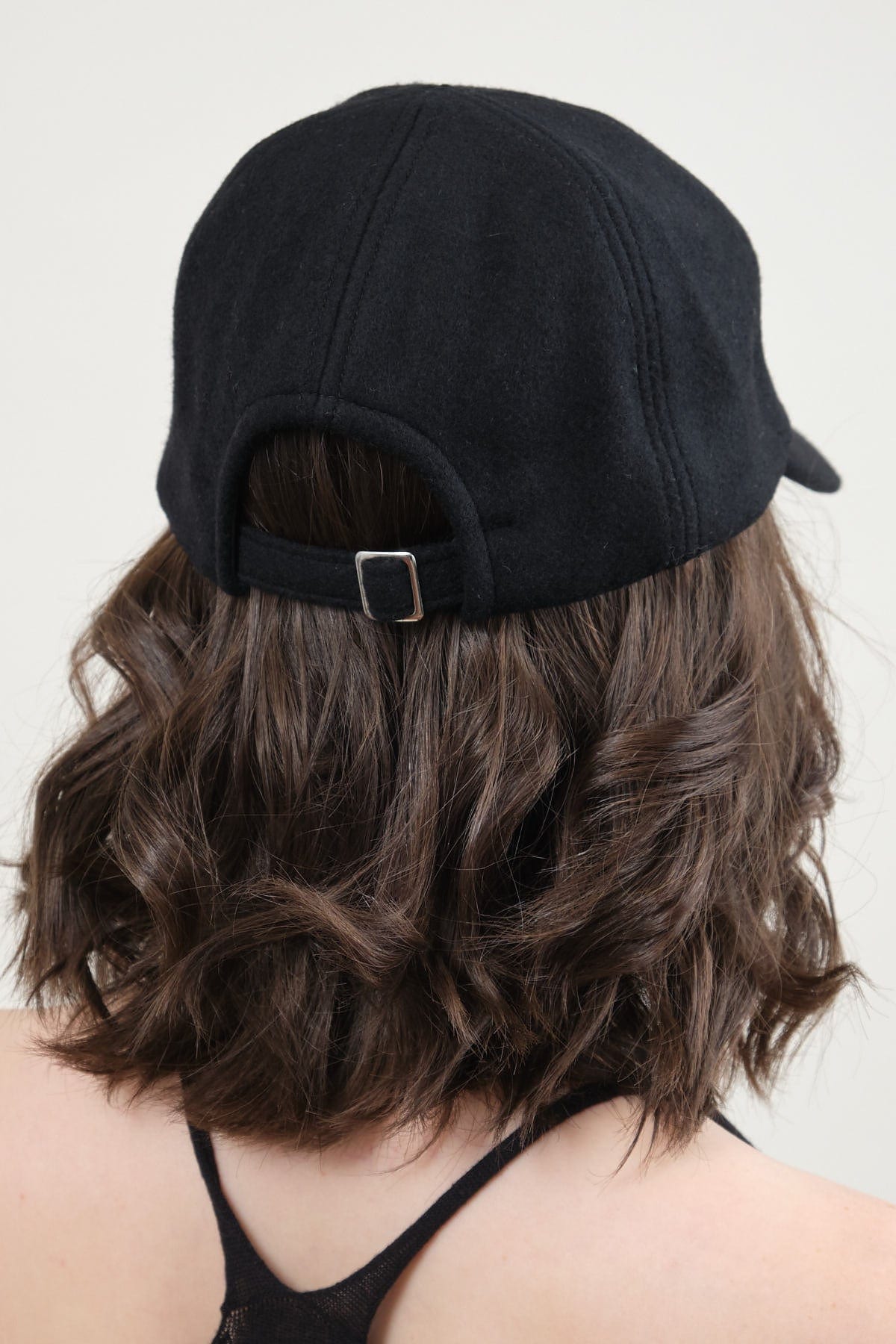 Back of Trainer Cap in Black