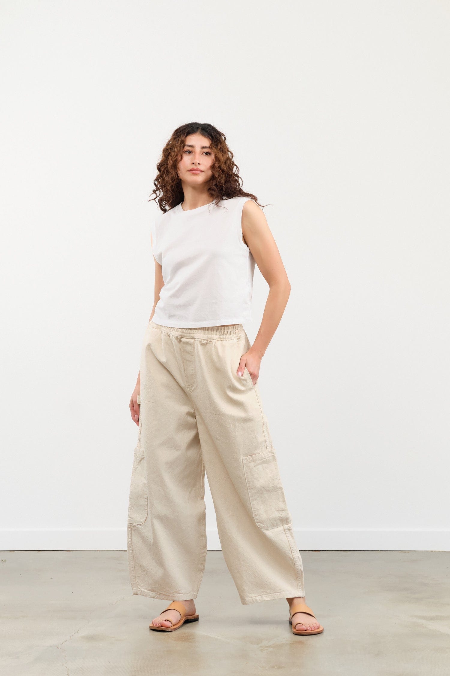 MEALS Apparel Womens Pants Chef Pant in Flour