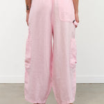 MEALS Apparel Womens Pants Linen Chef Pant in Bubblegum
