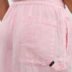 MEALS Apparel Womens Pants Linen Chef Pant in Bubblegum