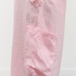 MEALS Apparel Womens Pants Linen Chef Pant in Bubblegum