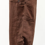 MEALS Apparel Womens Pants Linen Chef Pant in Chocolate